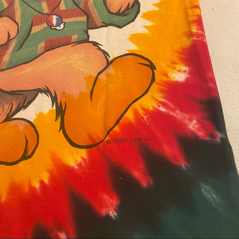 Vintage ‘99 Grateful Dead Rasta Bear Shirt - Picture 5 of 10